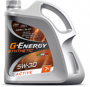 Масло моторное G-Energy Synthetic Active 5w30 синт 4л фото в интернет-магазине Авто-Энерджи