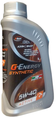 Масло моторное G-Energy Synthetic Active 5w40 синт 1л фото в интернет-магазине Авто-Энерджи