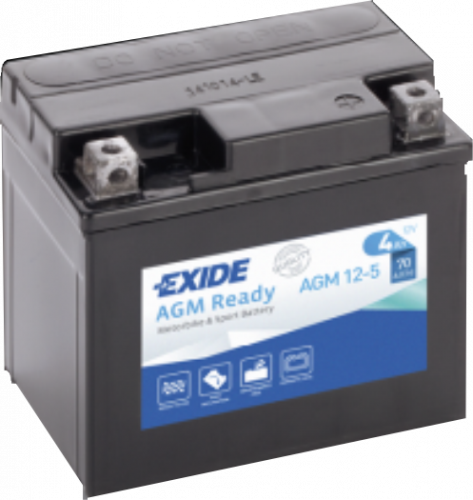 Аккумулятор Exide AGM12-5 (4 Ah о.п.) старт. ток 70 А