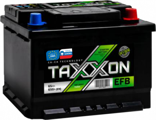 Аккумулятор TAXXON EFB EURO 65 о.п. старт. ток 650 А L2b низкий корпус 