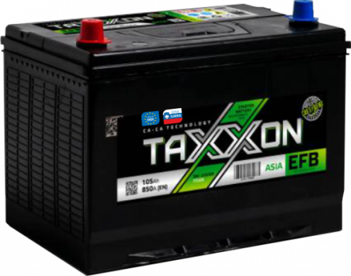 Аккумулятор TAXXON EFB ASIA 105 п.п. старт. ток 850 А D31 корпус 